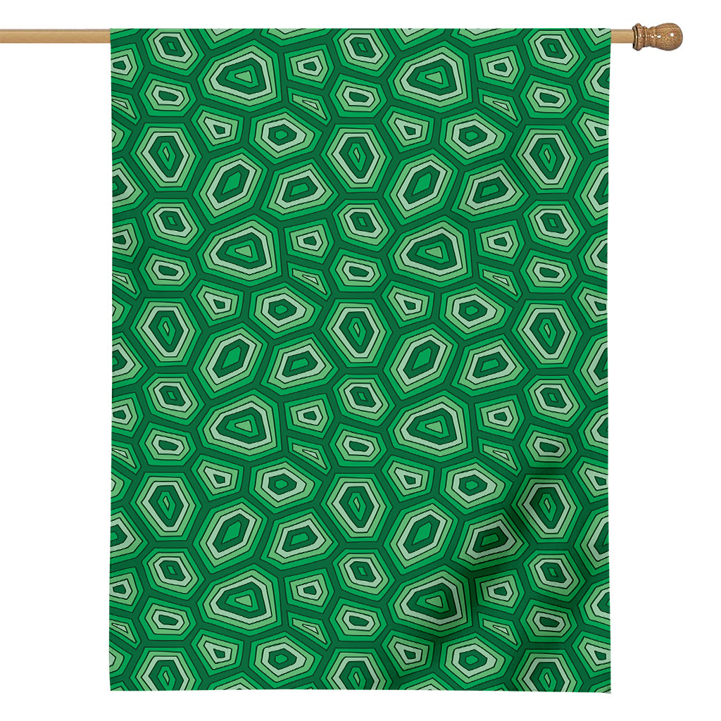 Sea Turtle Shell Pattern Print House Flag