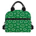 Sea Turtle Shell Pattern Print Insulated Lunch Bag