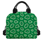 Sea Turtle Shell Pattern Print Insulated Lunch Bag