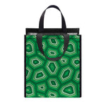 Sea Turtle Shell Pattern Print Insulated Lunch Tote