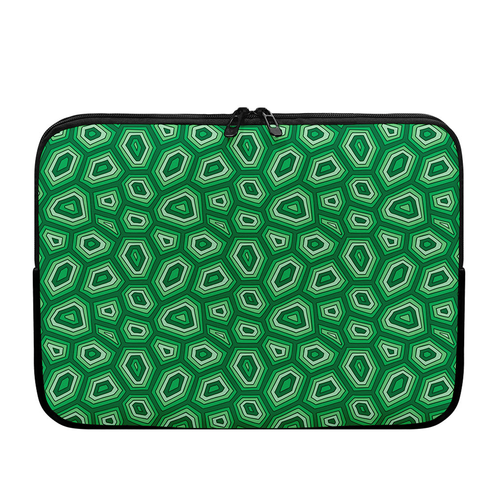 Sea Turtle Shell Pattern Print Laptop Sleeve
