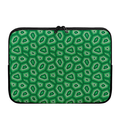 Sea Turtle Shell Pattern Print Laptop Sleeve