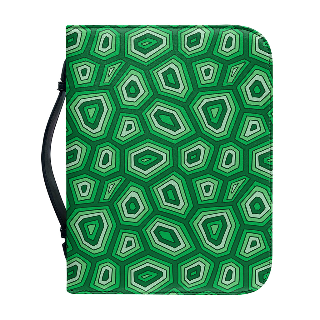 Sea Turtle Shell Pattern Print Leather Bible Cover