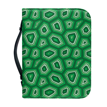 Sea Turtle Shell Pattern Print Leather Bible Cover