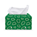 Sea Turtle Shell Pattern Print Leather Tissue Box Cover