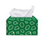 Sea Turtle Shell Pattern Print Leather Tissue Box Cover