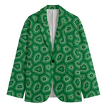 Sea Turtle Shell Pattern Print Men's Blazer
