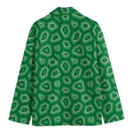 Sea Turtle Shell Pattern Print Men's Cotton Blazer
