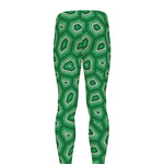 Sea Turtle Shell Pattern Print Men's leggings