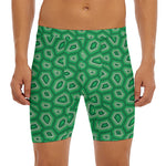 Sea Turtle Shell Pattern Print Men's Long Boxer Briefs