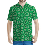 Sea Turtle Shell Pattern Print Men's Polo Shirt