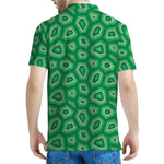 Sea Turtle Shell Pattern Print Men's Polo Shirt