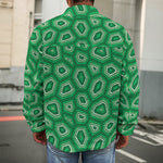 Sea Turtle Shell Pattern Print Men's Shirt Jacket