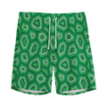 Sea Turtle Shell Pattern Print Men's Athletic Shorts