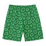 Sea Turtle Shell Pattern Print Men's Swim Trunks