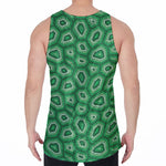 Sea Turtle Shell Pattern Print Men's Velvet Tank Top