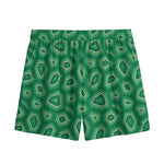 Sea Turtle Shell Pattern Print Mesh Shorts