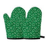 Sea Turtle Shell Pattern Print Oven Mitts
