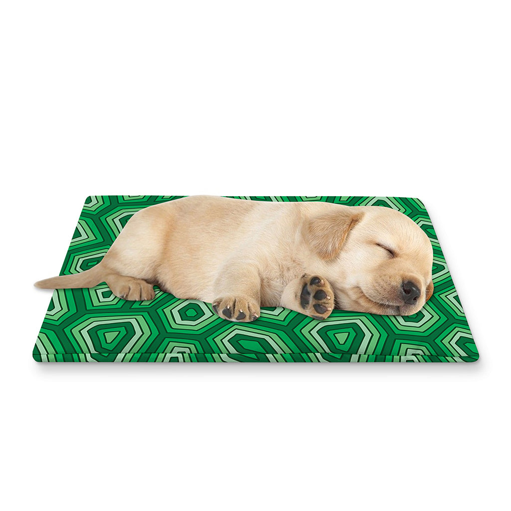 Sea Turtle Shell Pattern Print Pet Cooling Mat Cover