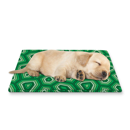 Sea Turtle Shell Pattern Print Pet Cooling Mat Cover