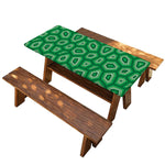 Sea Turtle Shell Pattern Print Picnic Table Cover