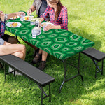 Sea Turtle Shell Pattern Print Picnic Table Cover
