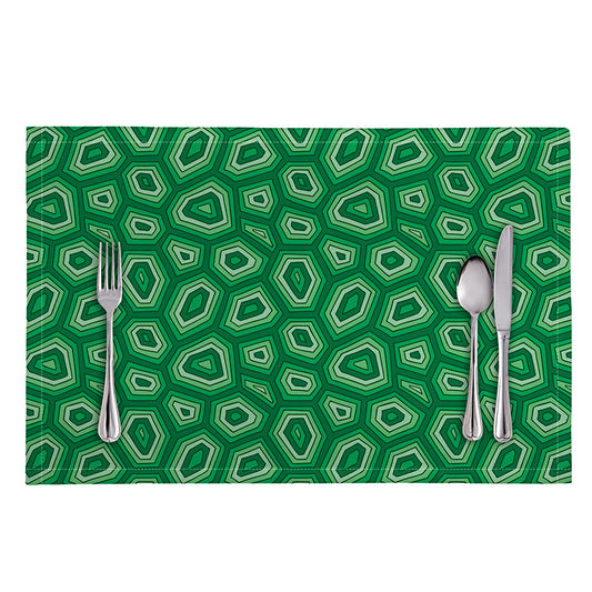 Sea Turtle Shell Pattern Print Placemat