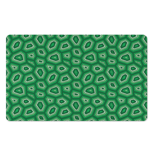 Sea Turtle Shell Pattern Print Polyester Doormat
