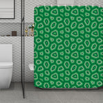 Sea Turtle Shell Pattern Print Polyester Shower Curtain