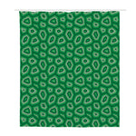 Sea Turtle Shell Pattern Print Polyester Shower Curtain