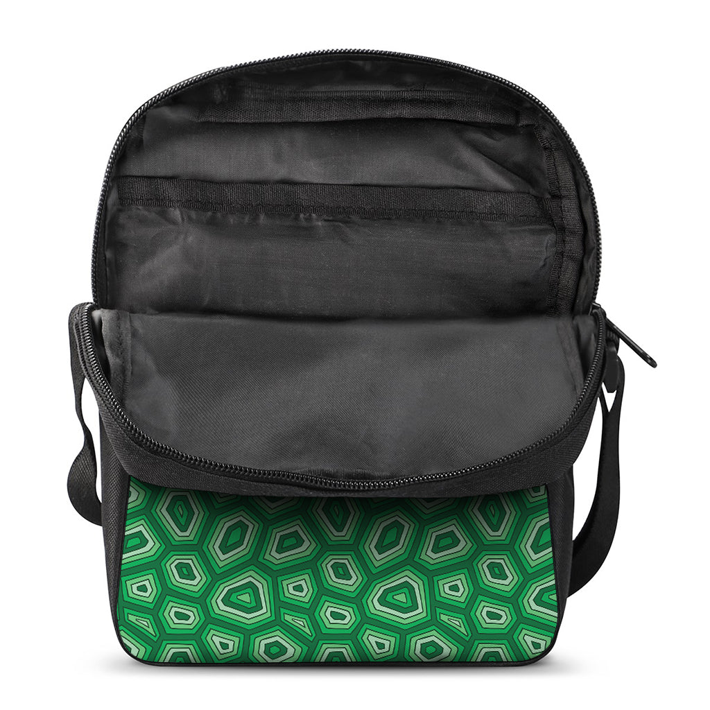 Sea Turtle Shell Pattern Print Rectangular Crossbody Bag