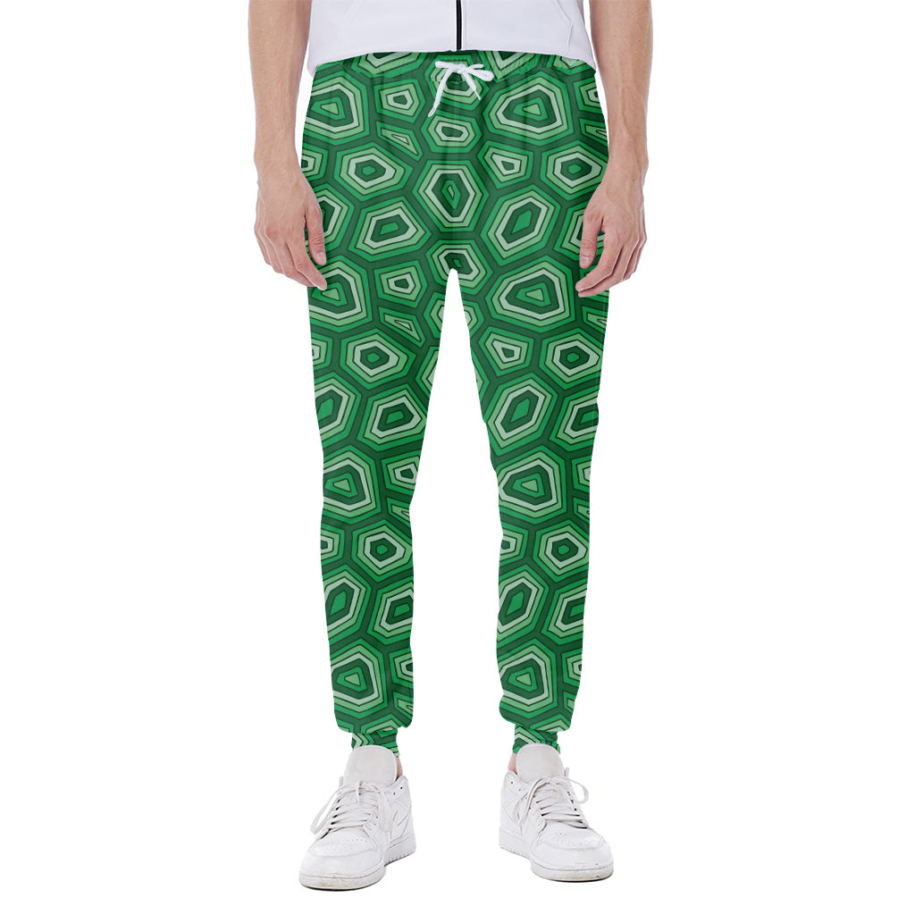 Sea Turtle Shell Pattern Print Scuba Joggers