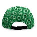 Sea Turtle Shell Pattern Print Snapback Cap