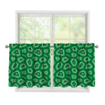 Sea Turtle Shell Pattern Print Tier Curtains