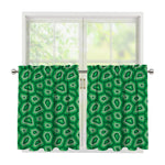 Sea Turtle Shell Pattern Print Tier Curtains