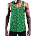 Sea Turtle Shell Pattern Print Men's Workout Tank Top