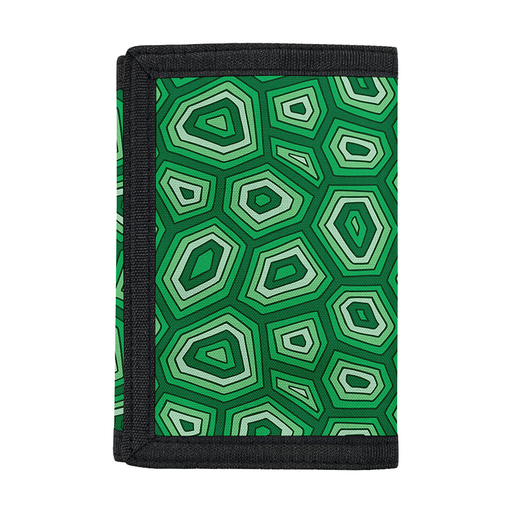 Sea Turtle Shell Pattern Print Trifold Wallet
