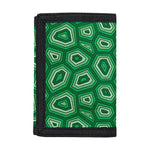 Sea Turtle Shell Pattern Print Trifold Wallet