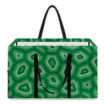 Sea Turtle Shell Pattern Print Utility Tote Bag