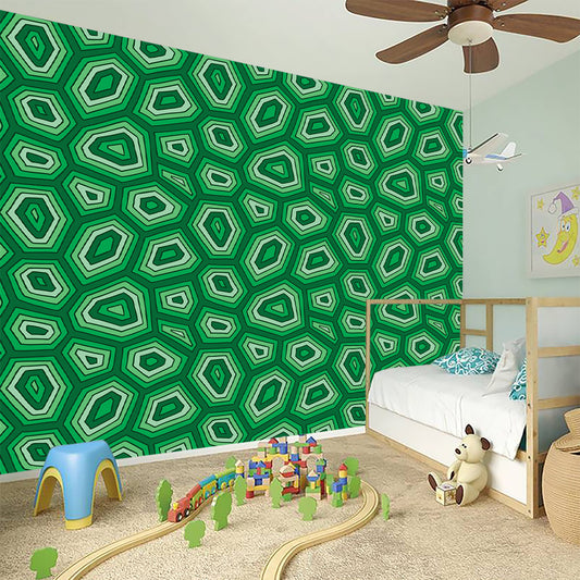 Sea Turtle Shell Pattern Print Wall Sticker