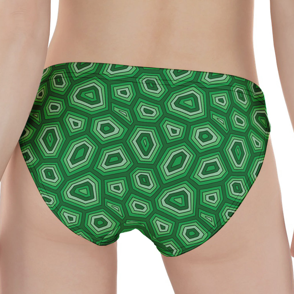 Sea Turtle Shell Pattern Print Women's Panties