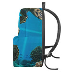 Sea Turtle Underwater Print Backpack