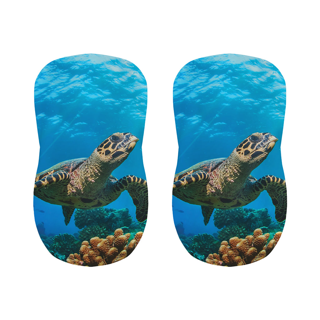 Sea Turtle Underwater Print Bar Stool Covers