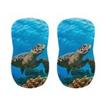 Sea Turtle Underwater Print Bar Stool Covers