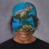 Sea Turtle Underwater Print Baseball Cap