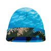 Sea Turtle Underwater Print Beanie