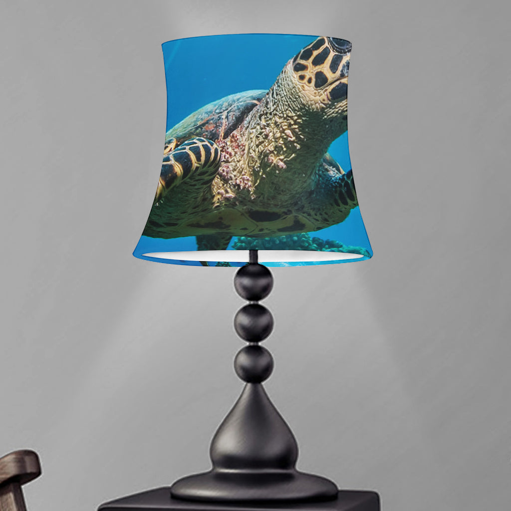 Sea Turtle Underwater Print Bell Lamp Shade