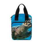 Sea Turtle Underwater Print Bible Tote Bag