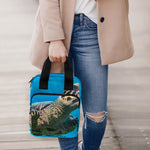 Sea Turtle Underwater Print Bible Tote Bag