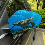 Sea Turtle Underwater Print Car Side Mirror Covers